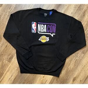 NWT Men’s LA Lakers Logo NBA Con Basketball Pullover Sweatshirt Size XL